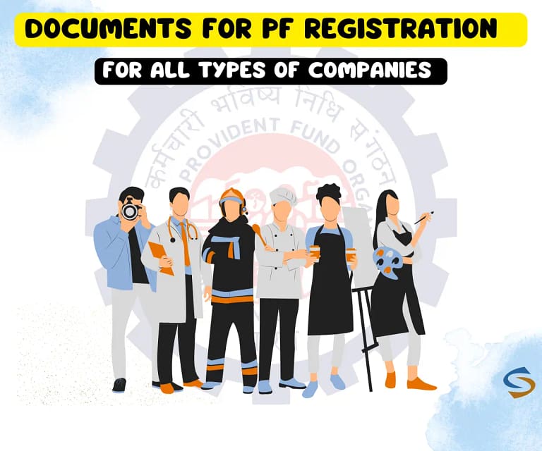 documents required for PF registration of all types of company and business